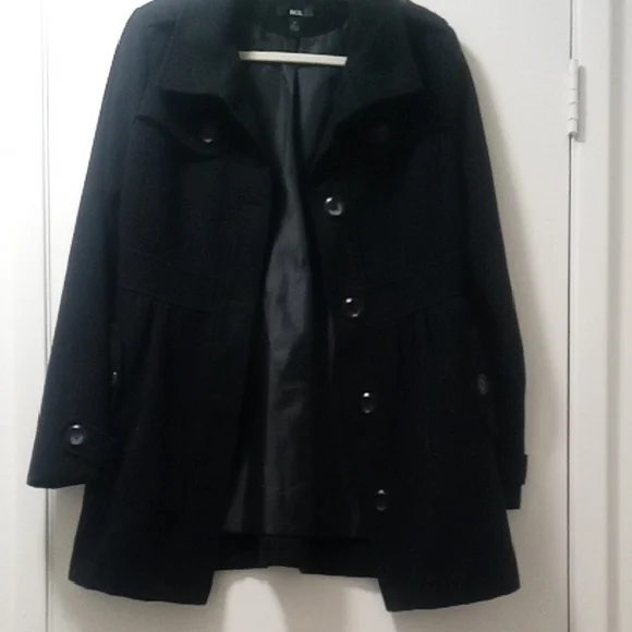 BCX Jackets Coats Bcx Black Pea Coat With Classic Silhouette